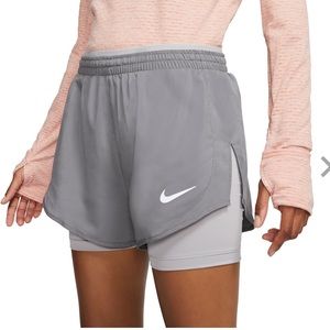 Grey Nike shorts with built in spandex